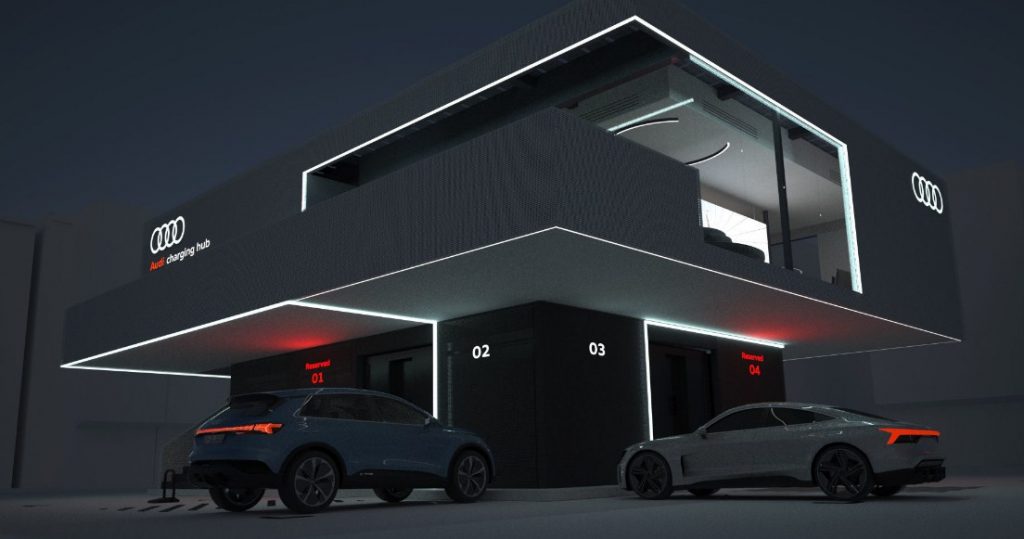 Ý tưởng công nghệ xạc điện nhanh cho xe Điện Audi