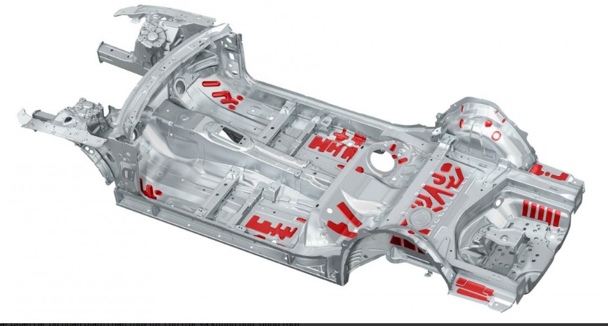 Audi A6: Nếp nhăn ở gầm xe làm giảm rung động